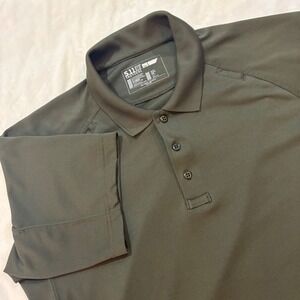 511 Tactical Men's‎ Polo Shirt Short Sleeve Olive Green Size Large